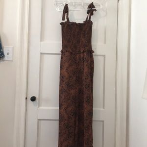 Animal print jumpsuit